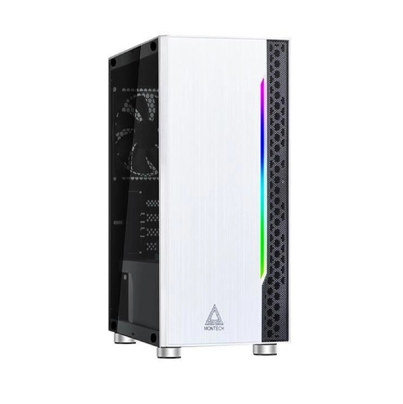 Montech Flyer Black Micro ATX/Mini-ITX w/ 2 Fans - صندوق - White